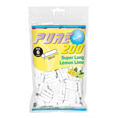 PURE滤嘴细支加长柠檬青柠味6 mm*25 mm