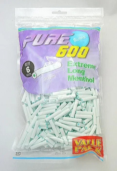 PURE滤嘴细支超长款薄荷味6 mm*30mm大包装