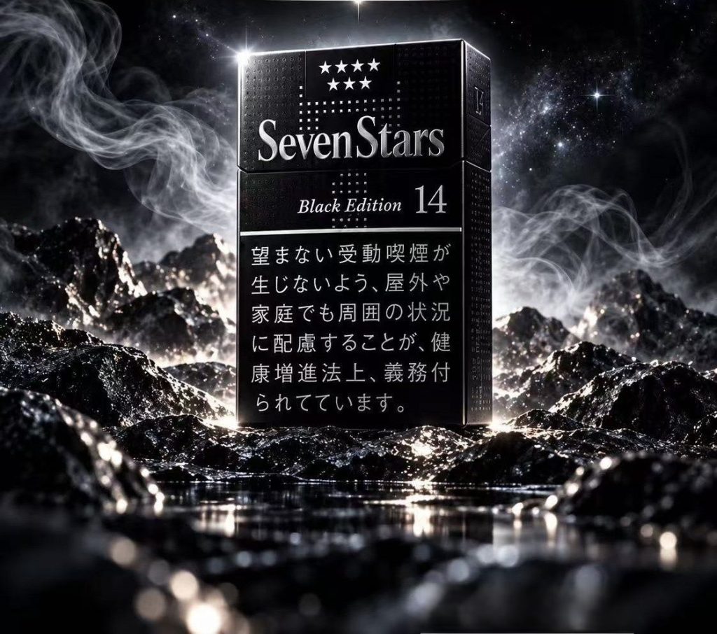 七星 14mg硬盒暗黑限定版